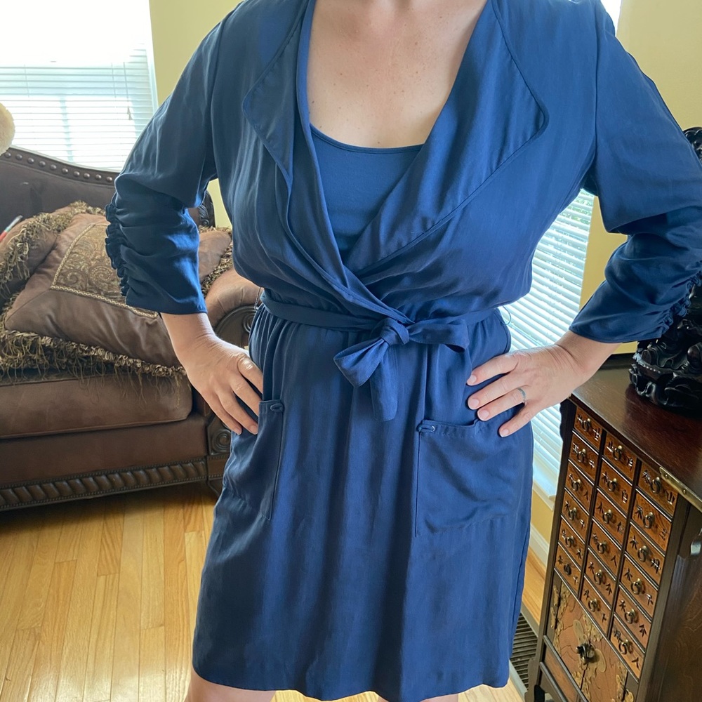 Elie Tahari Navy Dress